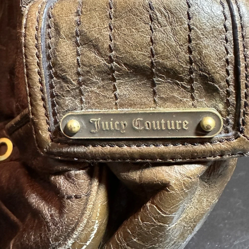 Juicy Couture dark green shoulder bag